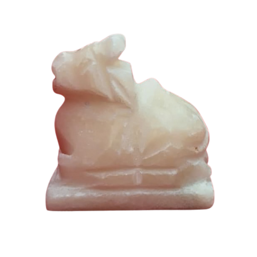 Marble Nandi Idol – Sacred Nandi Bull Statue for Pooja & Home Décor Marble