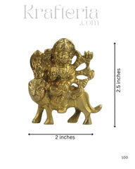 Handcrafted Brass Durga Maa Idol – Symbol of Strength and Courage Brass Ware