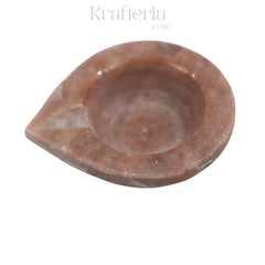 Marble Deepam for Puja – Traditional Indian Oil Lamp Marble Soft Stone