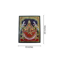 Handpainted Laxmi Devi Thanjavur Painting – Vibrant & Detailed Paintings