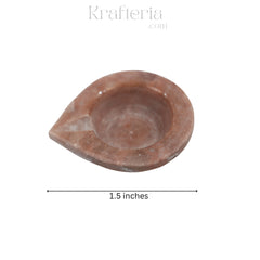 Marble Deepam for Puja – Traditional Indian Oil Lamp