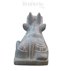 Nandi Idol in Soft Stone – Traditional Temple Decor