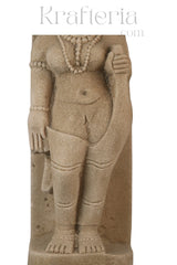 Sandstone Sculpture of a Divine Female Figure