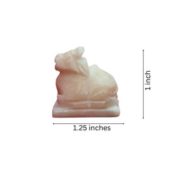 Marble Nandi Idol – Sacred Nandi Bull Statue for Pooja & Home Décor Marble