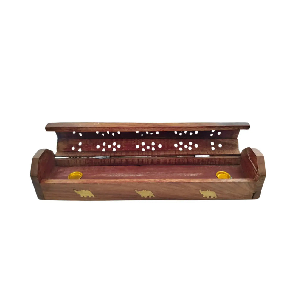 Wooden Incense Stick Holder | Carved Burner Stand for Home Decor maruthi handicrafts