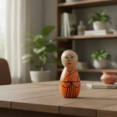 Authentic hand painted traditional women doll