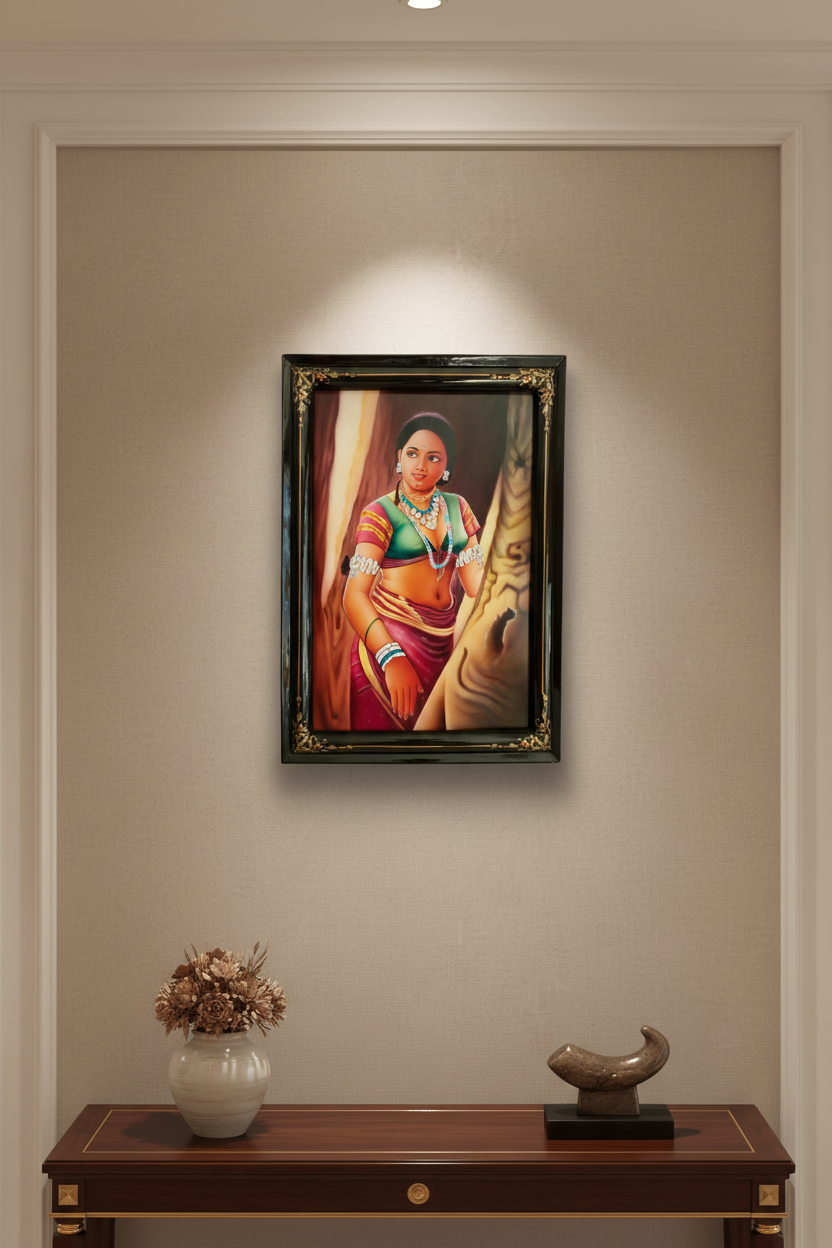 Grace of rural Telangana Nirmal painting