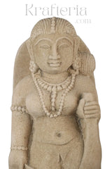 Sandstone Sculpture of a Divine Female Figure Sand Stone