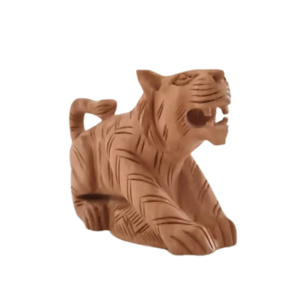 Decorative Wooden Tiger | Intricately Hand-Carved Animal Figurine maruthi handicrafts
