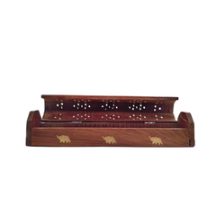 Wooden Incense Stick Holder | Carved Burner Stand for Home Decor