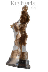 Beautiful Murali Krishna Wood Sculpture with Rosewood Base