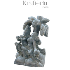 Radha Krishna Sculpture – Eternal Love Divine Soft Stone