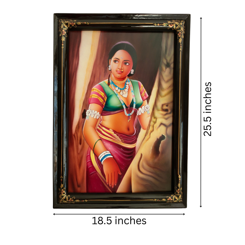 Authentic Nirmal painting rural Telangana artwork