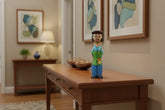 Eco-friendly handcrafted character peg dolls made of wood