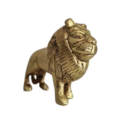 Brass Lion Figurine – Animal Idol for Home & Office Décor Brass Ware