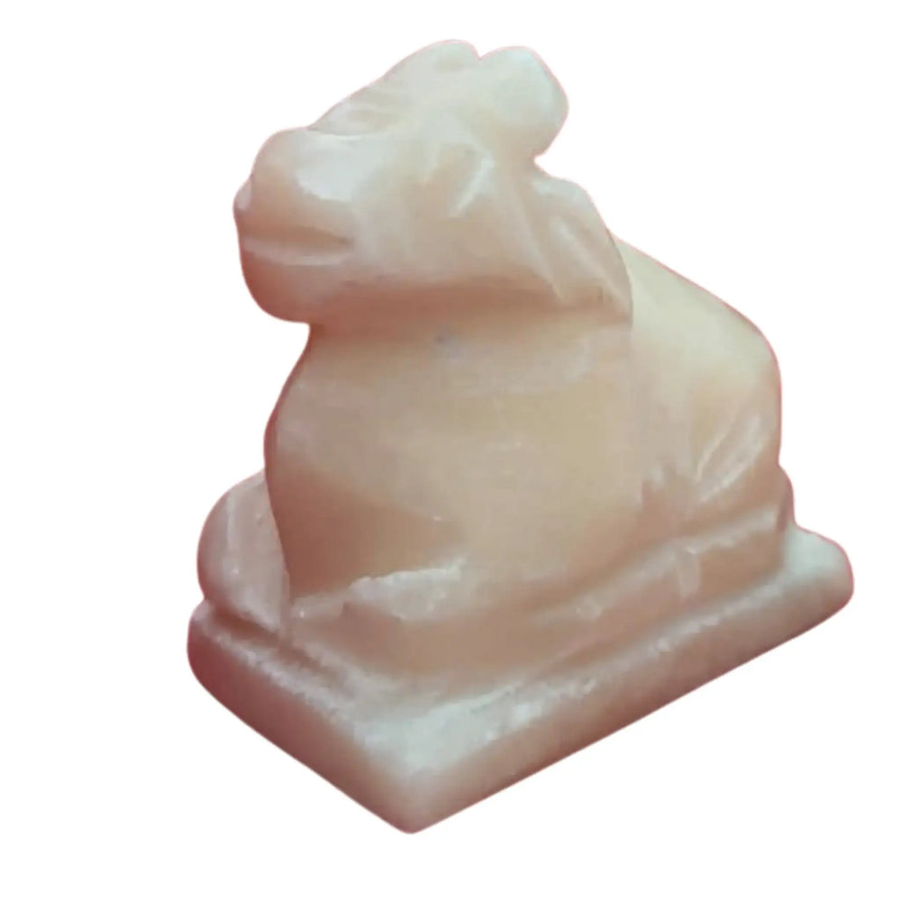 Marble Nandi Idol – Sacred Nandi Bull Statue for Pooja & Home Décor Marble