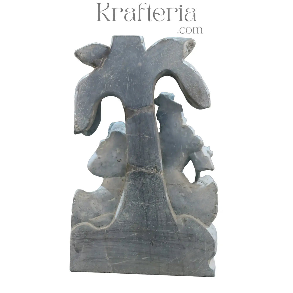 Radha Krishna Sculpture – Eternal Love Divine Soft Stone