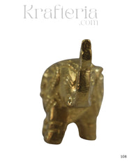 Brass Elephant Idol for Vastu, Prosperity, and Good Luck