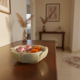 White Marble Urli Bowl – Decorative Fruit Bowl Marble