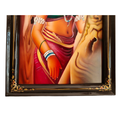 Rural Telangana village life Nirmal painting