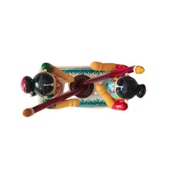 Etikoppaka Lacquerware - Women Pounding Grain Figurine