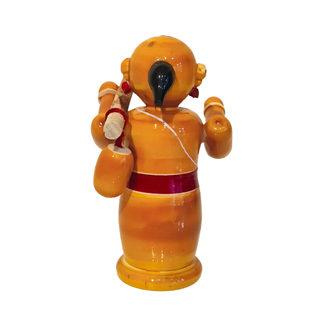 Vibrant Etikoppaka Wooden Deity/Guru Etikoppaka Lacquerware