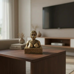 Ancient Indian Bronze Bust of a Goddess Perfect Gifting And Decor Brass Ware