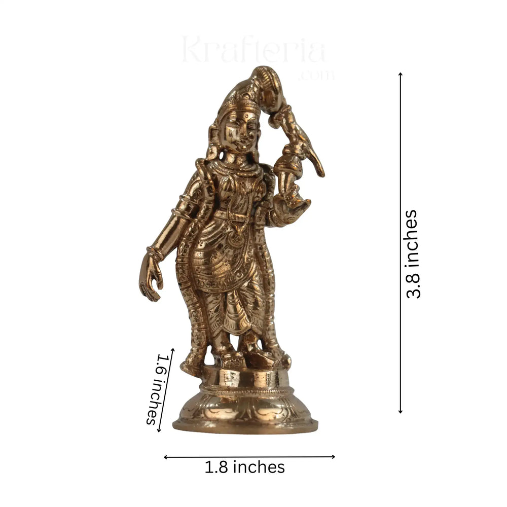 Panchaloha Meenakshi Amman Idol – Divine Grace Karthick's metal art