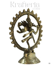 Brass Sculpture of Nataraja Swamy – Embodiment of Shiva’s Dance Brass Ware