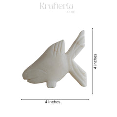 Marble Fish Showpiece – Elegant Tabletop Decoration