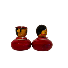 Etikoppaka Miniature Wedding Couple Kumkuma Bharani (Sindoor Box)