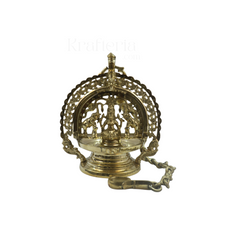 Hanging Bronze Deepam with Lakshmi Idol – Auspicious Temple Decor