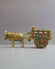 Premium Brass Bullock Cart – Ideal for Gifting & Collectors Brass Ware