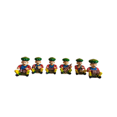 Hand-Painted Rajasthani Musician Ensemble Miniature Set