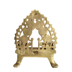 Ornate Golden Brass Sinhasan/Singhasan (Throne)