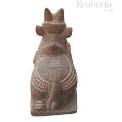Nandi Idol in Soft Stone – Traditional Temple Decor