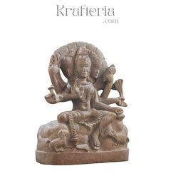 Sculpture of Lord Dattatreya – Representation of Brahma, Vishnu, and Shiva