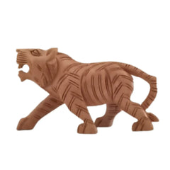 Decorative Wooden Tiger | Intricately Hand-Carved Animal Figurine maruthi handicrafts