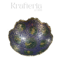Peacock Glory - Centerpiece Brass Fruit Bowl Brass Ware