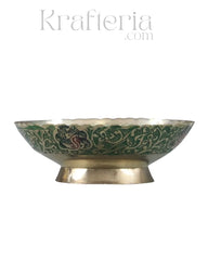 Peacock Glory - Centerpiece Brass Fruit Bowl Brass Ware