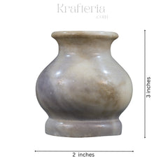 Designer Marble Flower Vase – Unique Decorative Accent
