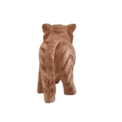 Decorative Wooden Tiger | Intricately Hand-Carved Animal Figurine