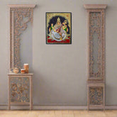 Beautiful Saraswathi Devi Thanjavur Painting – Timeless Indian Craft