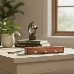 Wooden Incense Stick Holder | Carved Burner Stand for Home Decor maruthi handicrafts