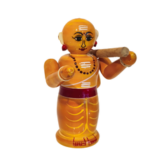 Vibrant Etikoppaka Wooden Deity/Guru