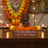 Wooden Incense Stick Holder | Carved Burner Stand for Home Decor maruthi handicrafts