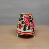 Traditional Handcrafted Pink Lotus Leather Lamp | Bed Lamp