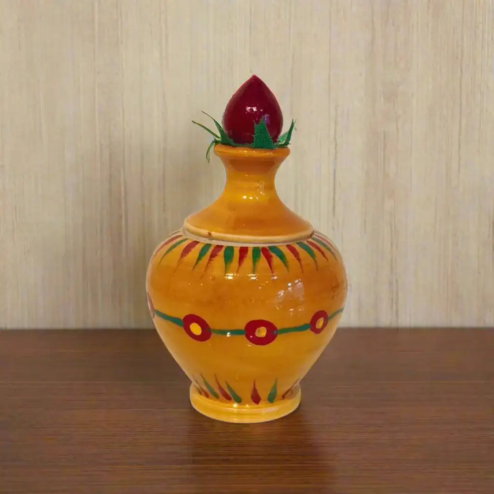 Handcrafted Etikoppaka Kalasham – Wooden Lacquerware Etikoppaka Lacquerware