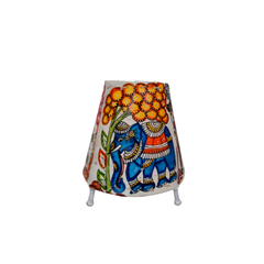 Mythical Creatures and Animal Motifs Leather Art | Bed Lamp