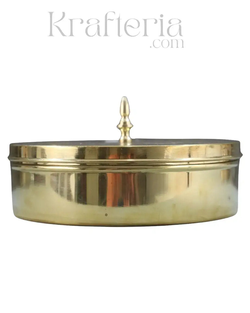 Pure Brass Spice Container for Kitchen – Vintage Indian Masala Dabba Brass Ware